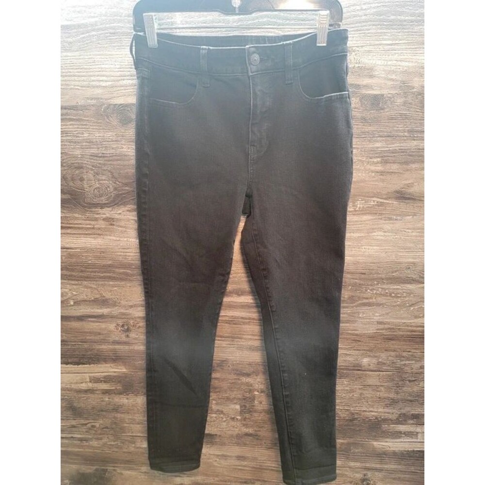 American Eagle Dream Stretch Black Skinny Jeans Sz 8s